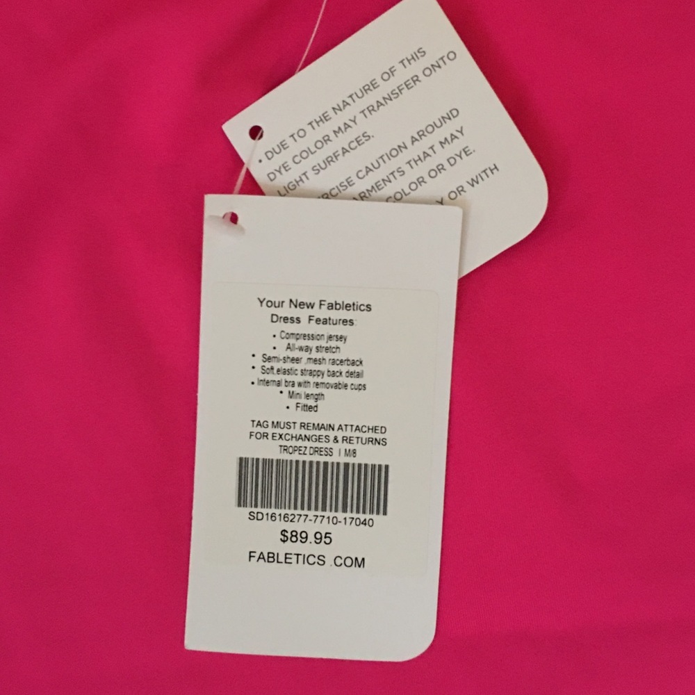 Fabletics mini workout jersey tropez dress M (NWT) - Picture 6 of 6